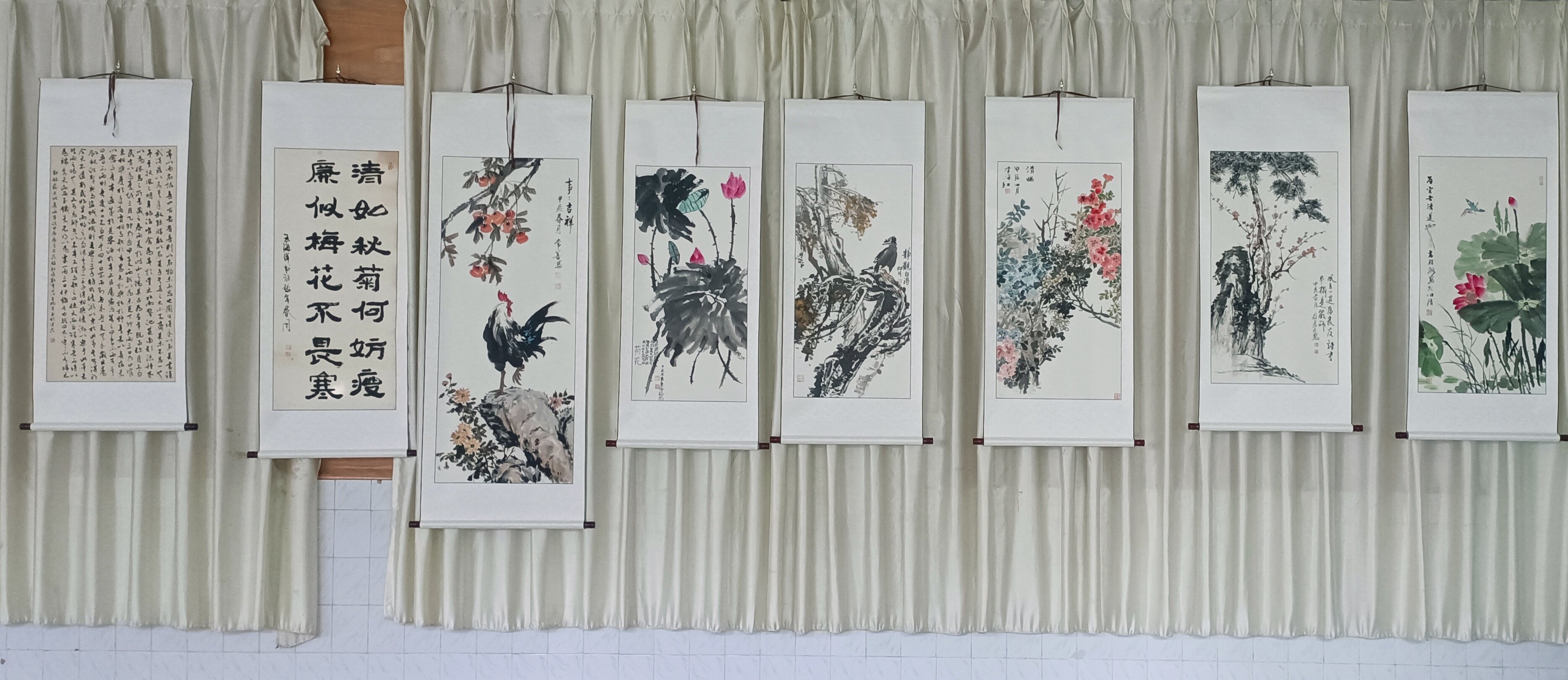 连云港市社区书画大赛优秀作品展开展